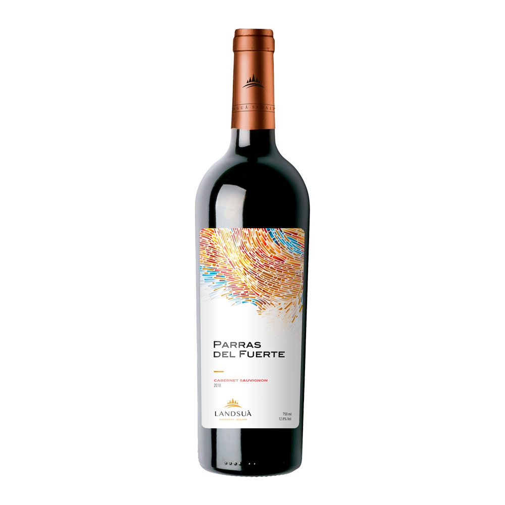Vino Cabernet Sauvignon Parras del Fuerte - Bodegas Landsuá Botella de vino tinto Cabernet Sauvignon Parras del Fuerte de Bodegas Landsuá, producido en Samaipata, Bolivia.